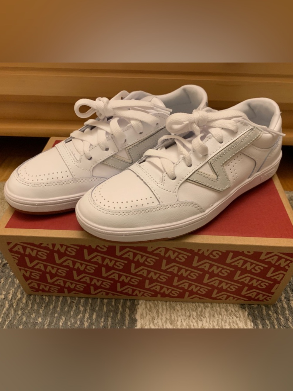 Vans Lowland ComfyCush Leather Sneaker (Size 7)
